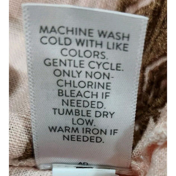 J.Jill Blouse Top Shirt Womans Small Short Sleeves Pullover Peach Embroidered - Picture 6 of 7